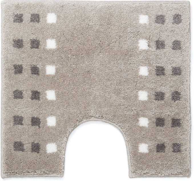 Casilin Brica WC-mat - 60 x 55 cm - Met uitsparing - Antislip - Beige