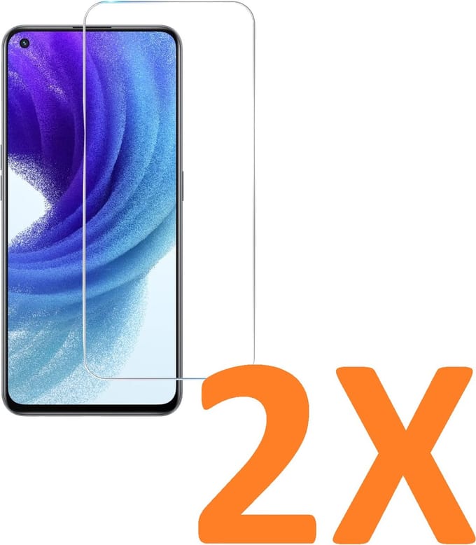 Screenprotector Glas - Tempered Glass Screen Protector Geschikt voor: OnePlus Nord CE 2 5G - 2X