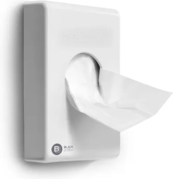 Satino Hygiënezakjes Dispenser Wit - (100x25x135 mm)