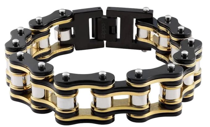 Zippo Bike Chain Armband BlackGold