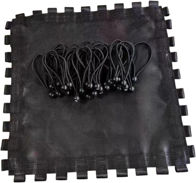 Trampoline Springmat - Vierkante Mat - Gymnastiek Fitness - Inclusief 36 Touwen - 75 cm Frame