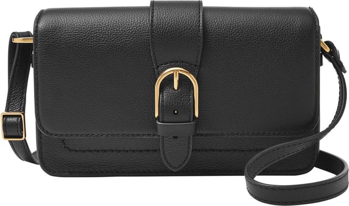 FOSSIL Schoudertas Zoey Crossbody Bag Black Zwart