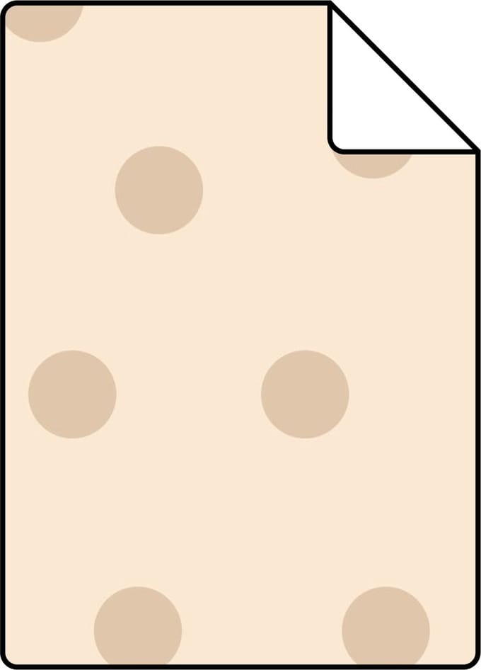 Proefstaal ESTAhome behang stippen beige - 26.5 x 21 cm - 139730-S