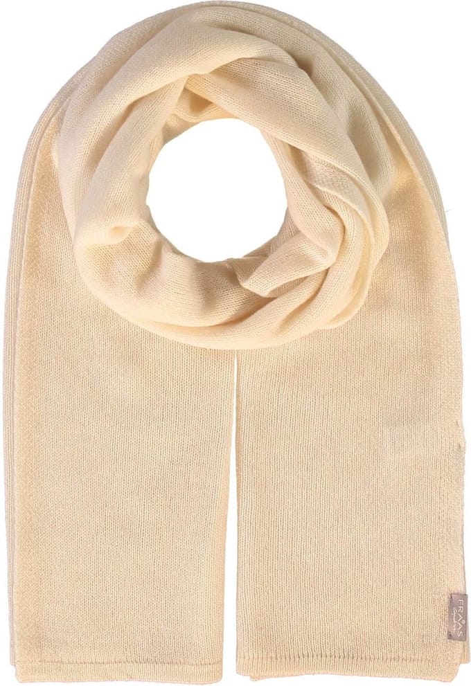 FRAAS sjaal Pure Cashmere Scarf Cream-White wit