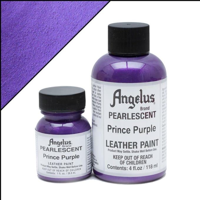 Angelus leerverf - Parelmoer effect : Prince Paars 118ml / 4oz