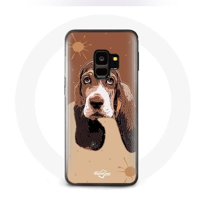 Case voor Samsung Galaxy S9 plus Basset Hound hondengezicht