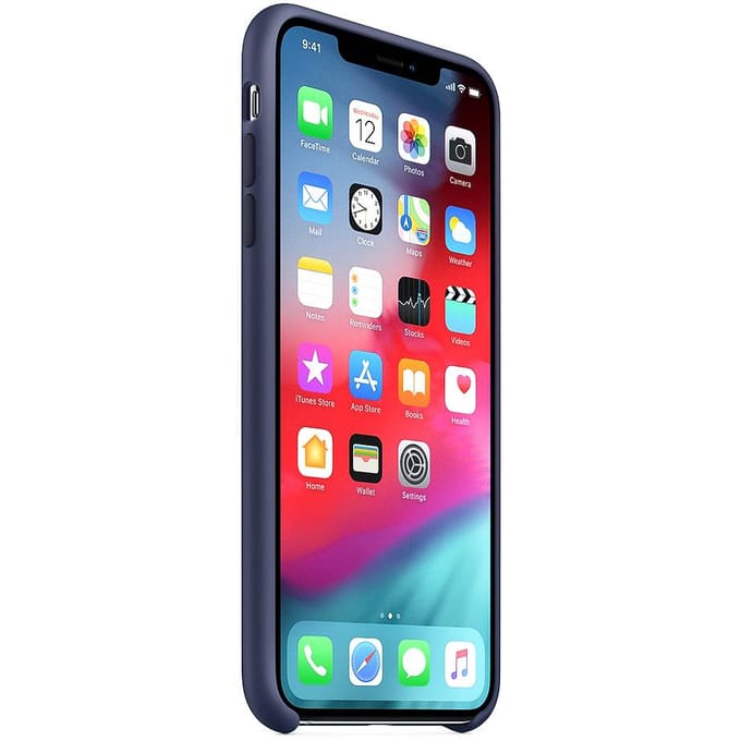 Silicone Backcover voor de Apple iPhone Xs Max - Midnight Blue