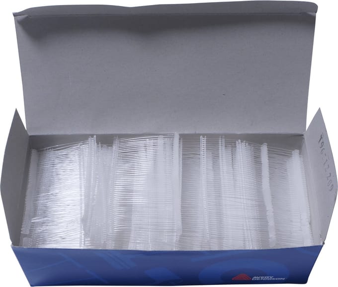 Riddersporen Avery Dennison polyprop Fijn 50 mm 5000 st Wit