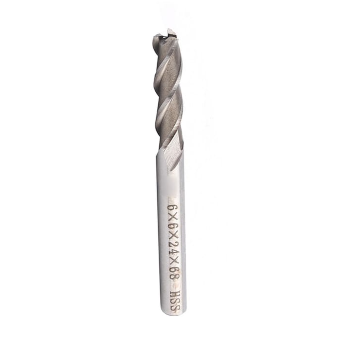 3 Snijvlakken HSS & Aluminium Extra 6mm Vingerfrees Frees CNC Bit Verlengd