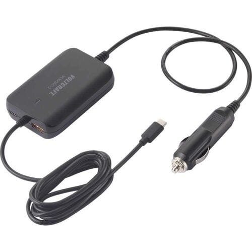 VOLTCRAFT VC100WC-3 USB-oplader 100 W 1x USB-A, 2x USB-C USB PD Zwart Auto USB Power Delivery (USB-PD)