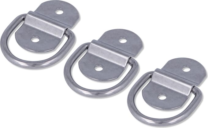 AMIG Oogplaat - 3 stuks - D-Ring Aanlegring - RVS AISI 316 - Sjoroog Groot Sterk Weerbestendig