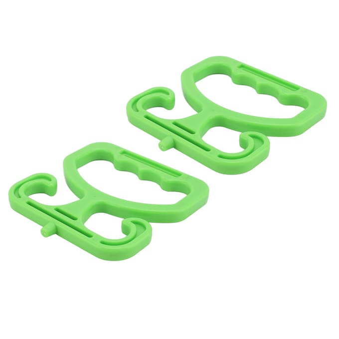 2 Stuks Boodschappentas Drager Arbeidsbesparend Zware Uitvoering Boodschappentas Handgreep Houder green