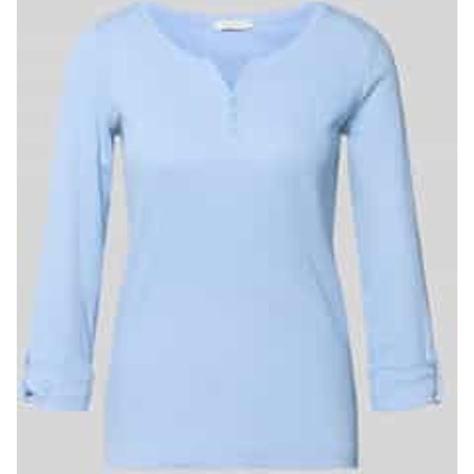 Dames-T-shirt met lange mouwen Tom Tailor Henley