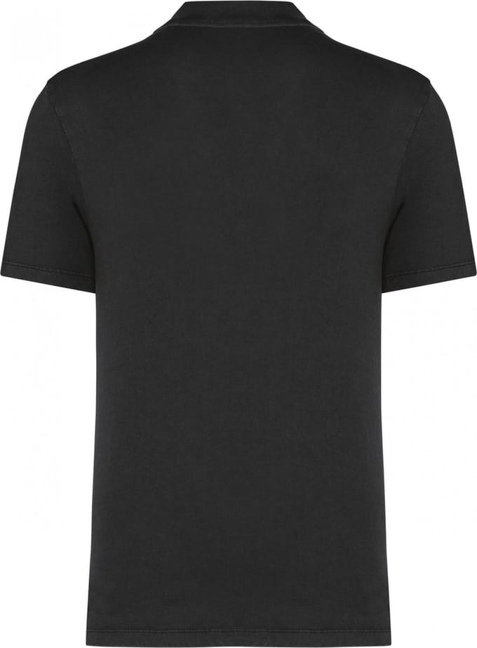 Herenpolo korte mouwen met knopen merk Native Spirit Washed Coal Grey - XL