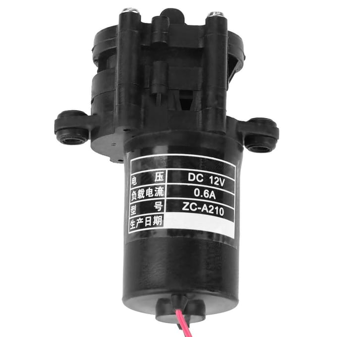 ZCA210 12V Mini Plastic Hoogrendement Zelfaanzuigende Waterpomp DC Tandradpomp