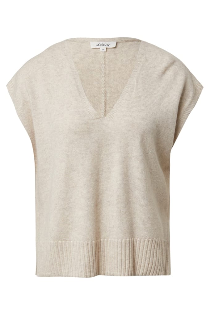 s.Oliver  Pullover Beige Maat: 44 | Sweaters Outlet | Dames | Beige