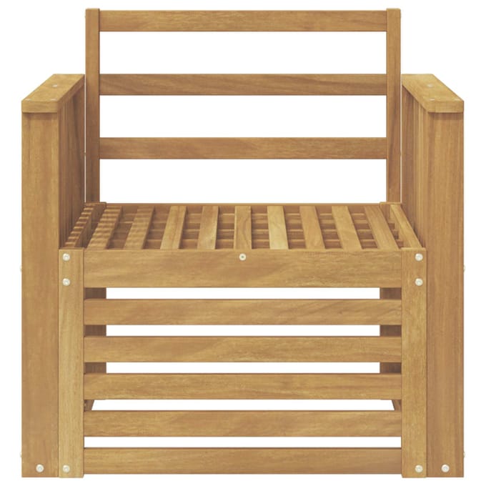 vidaXL - Buiten - bank - set - Massief - Acacia - Hout - Wit