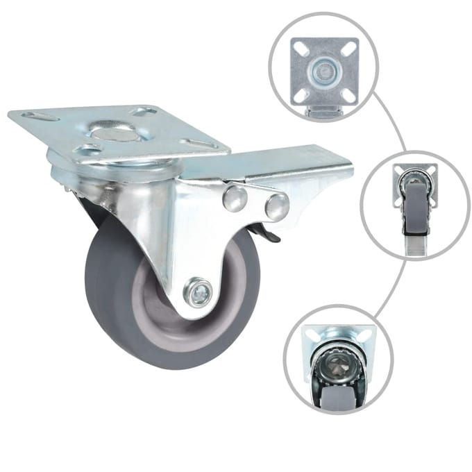 vidaXL - Zwenkwielen - 4 - st - 50 - mm