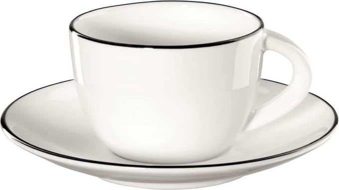ASA Espressokop en Schotel A Table Ligne Noire 70 ml