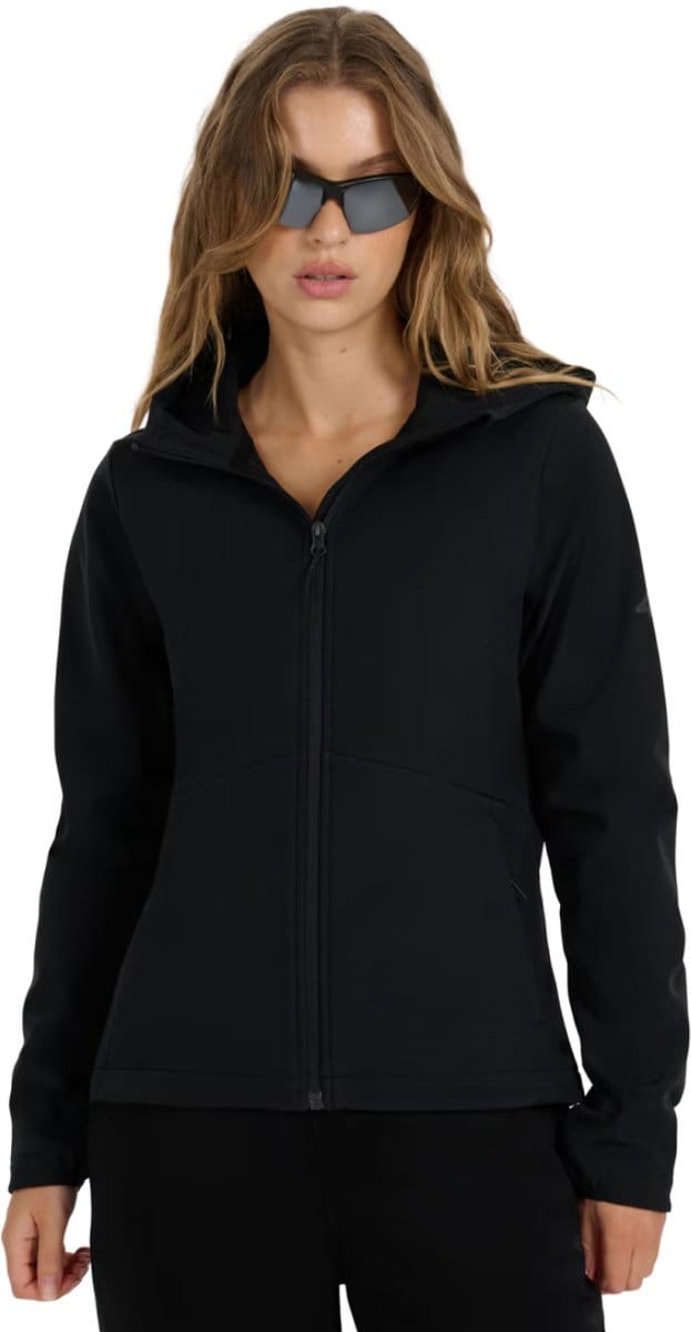 4F Jas Dames softshell Zwart - Maat L