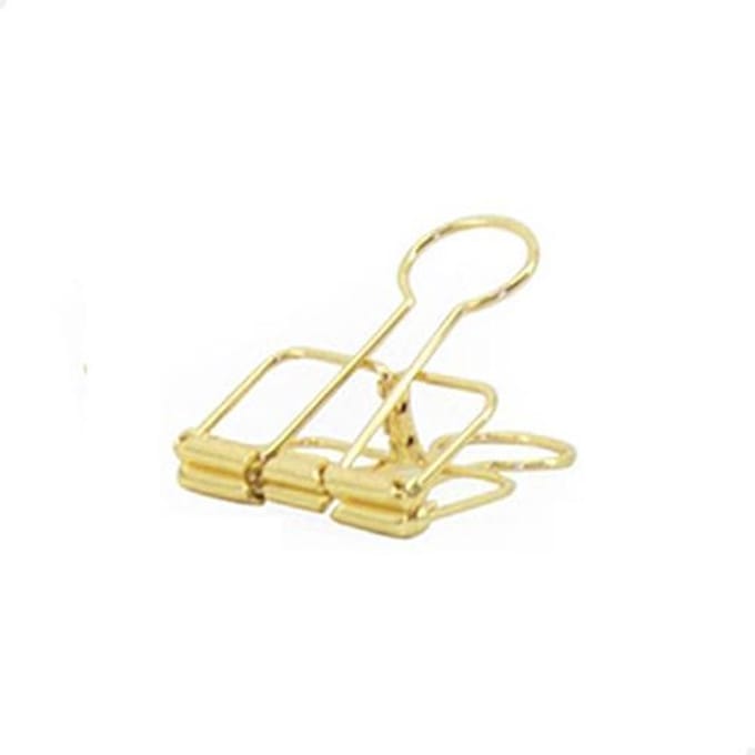 Binderclip 32 mm | Goud | 20 stuks
