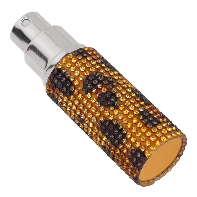 10ml Navulbare Parfumfles Strass Decor Luipaardprint Draagbare Lege Sprayfles white