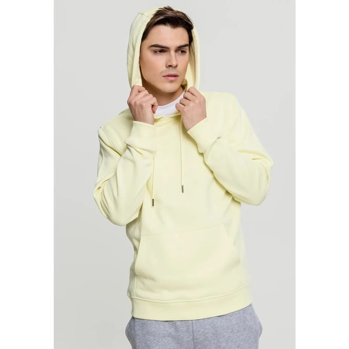 Urban Classics - Basic Sweat Hoodie/trui - S - Geel/Geel
