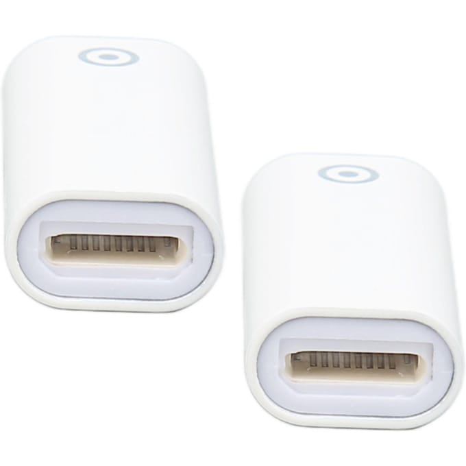 2 Pièces Adaptateur de Charge Petit Compact Adaptateur de Charge pour Stylet Remplacement pour IOS Pencil pour