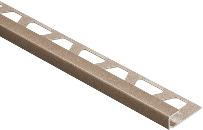 Schlüter Quadec TSB tegelprofiel structuur aluminium beige 11 mm x 300 cm