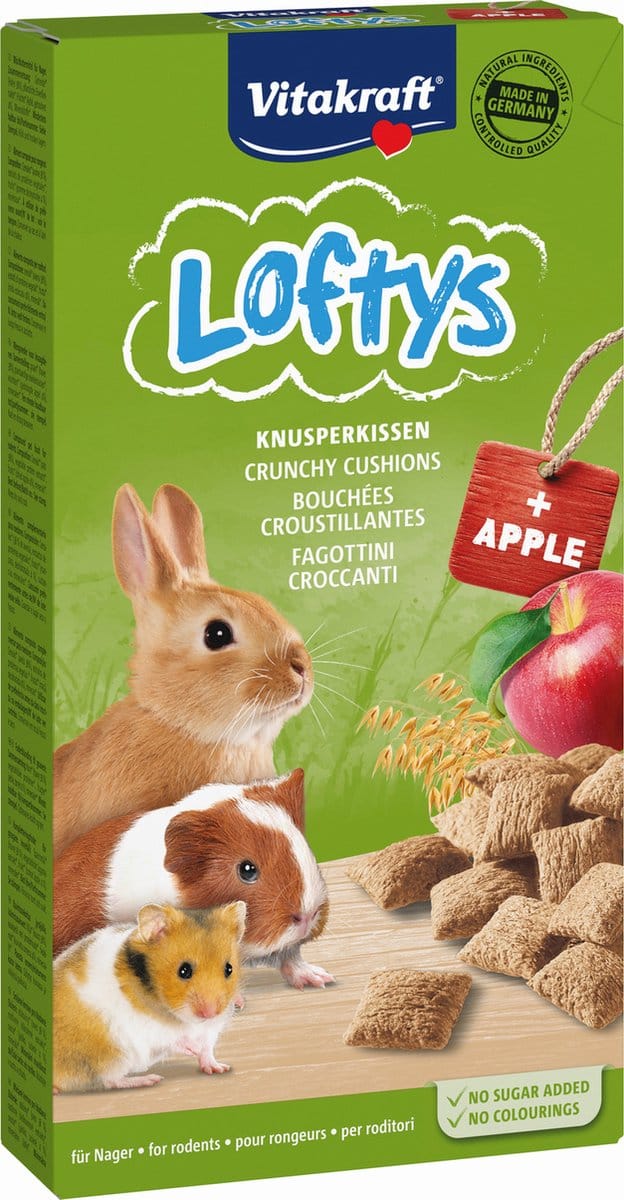 Vitakraft Lofty's - Knaagdiersnack - Appel 100 g