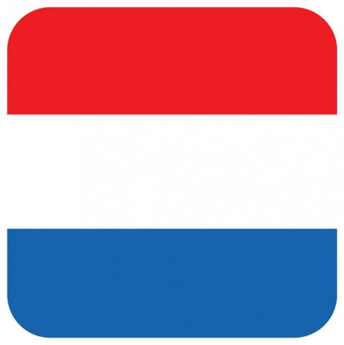 Bierviltjes Nederlandse vlag vierkant 15 st