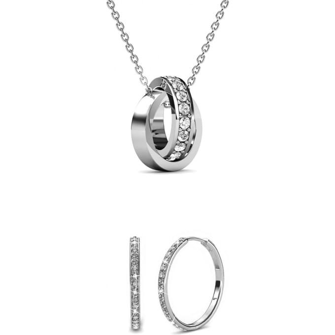 Chique Circle Hoop Sets - Oostenrijks kristal