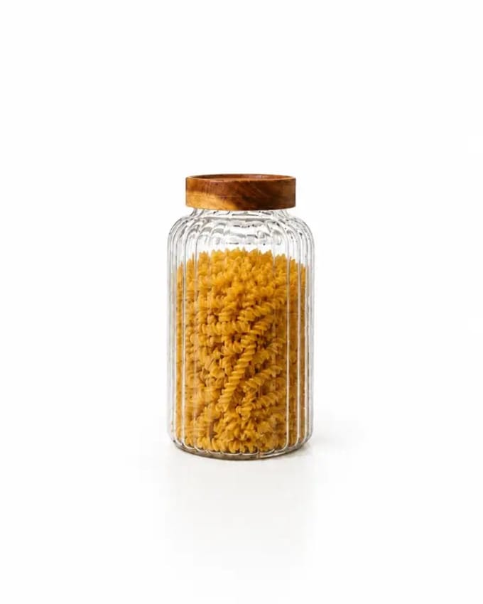 Space Voorraadpot - 2600 ml - 25 cm - Acaciahout