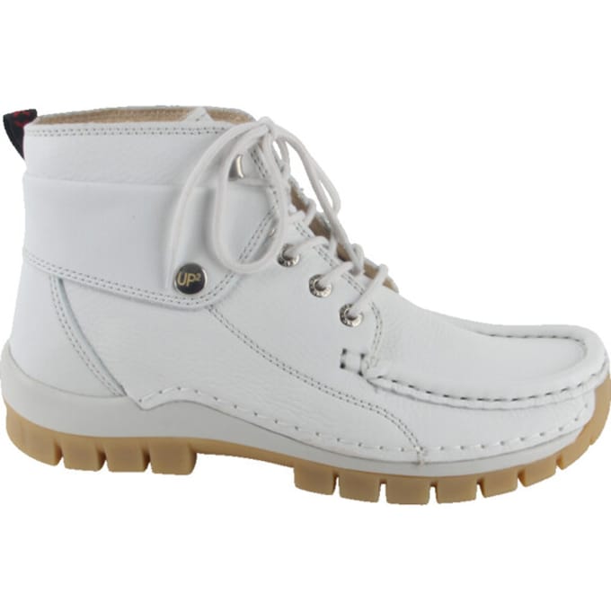 Wolky Dames Hoge veterschoenen 04700 Jump Summer Wit