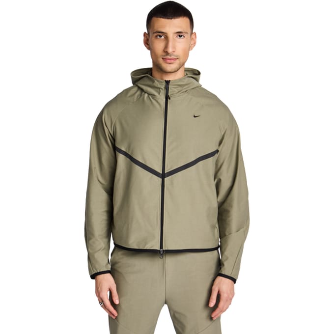 Nike Tech Hoodies Heren - Zilver - Maat M - Poly Woven