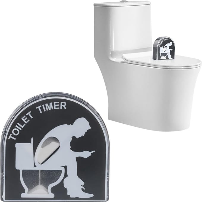 Zandloper Timer 5 Minuten voor Toilet - Waterdicht en Draaibaar