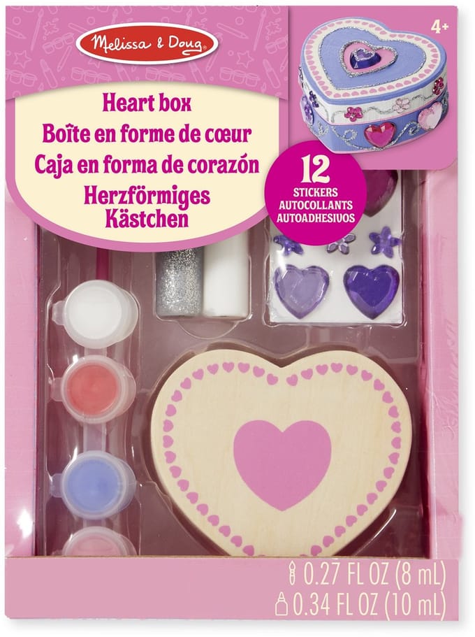 Melissa & Doug Houten Knutselsetje met Lijm en Verf - Hearts
