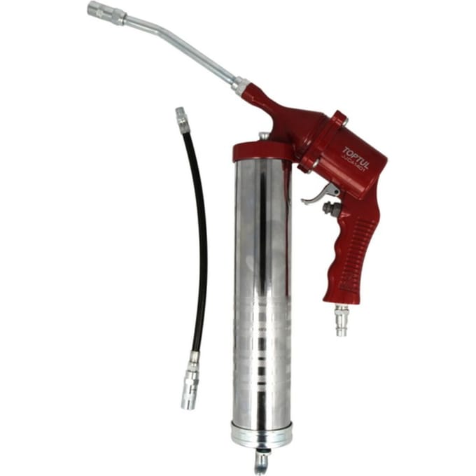 Pneumatisch vetpistool TOPTUL 400ml (4,2-10,3 Bar) mit Schlauch (300mm)