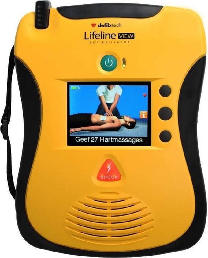 Defibtech Lifeline View AED | Halfautomaat | Taal: NL, EN | Met beeldscherm | Defibrillator