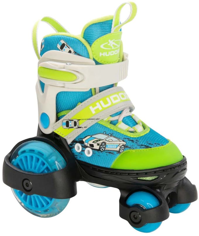 Hudora Roller Skates My First Quad LED Auto Size 30-33