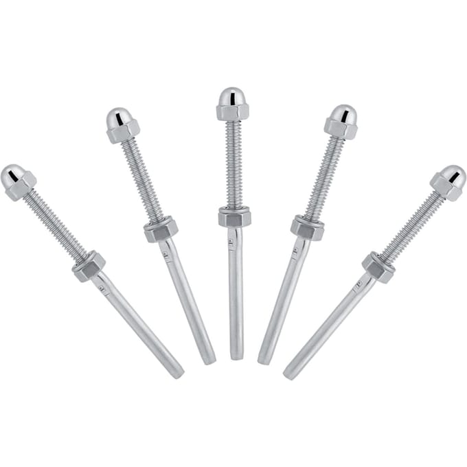 10 stuks RVS Draadspanner Studeinden voor 1/8  Kabelleuningsysteem