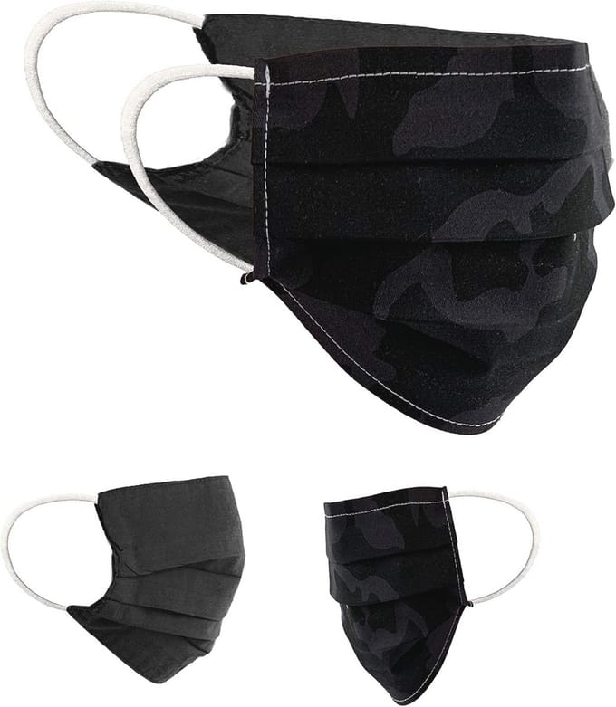 Omkeerbaar Katoenen Mondbeschermingsmasker Set van 2 - Unisex