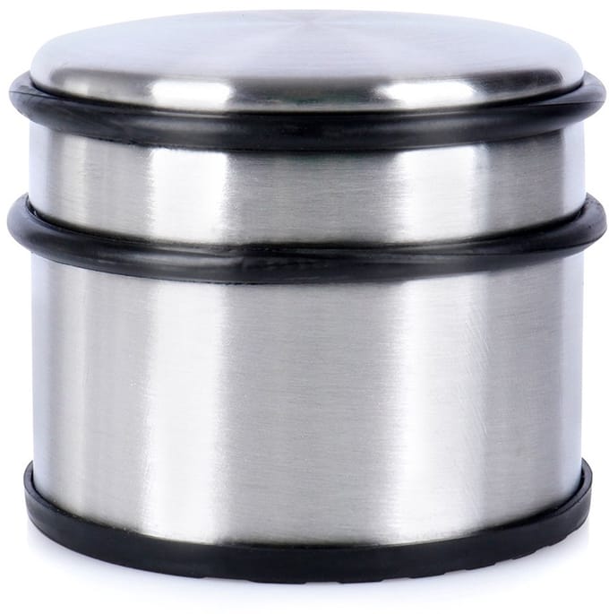 Excellent Houseware - Deurstop - 9,5x8 cm - Roestvrij Staal - Zilver