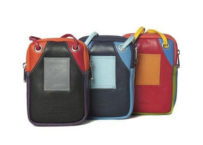 Burkely multicolour reis schouder/heup tasje Rood