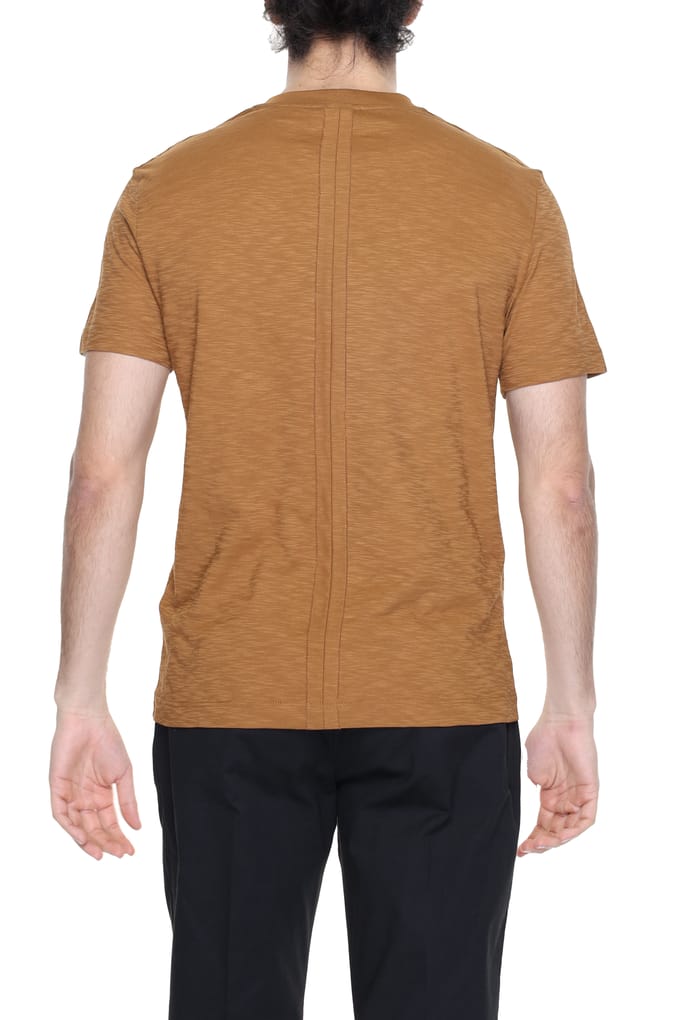 Ronde Hals T-shirt Textuurstijl