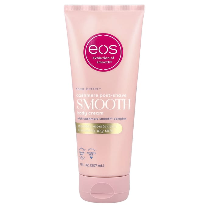 EOS Cashmere Gladmakende Bodycrème na het Scheren, 207ml (7 fl oz) pink