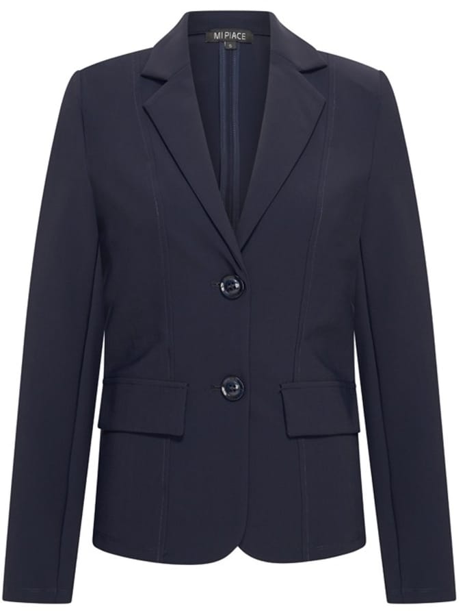MI PIACE - Bonded Travel Uni Blazer 202646 Dark Blue - Maat : S