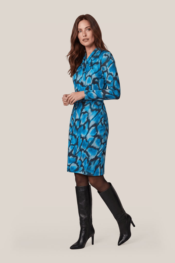 Robin Print Jurk Blauw / Multi