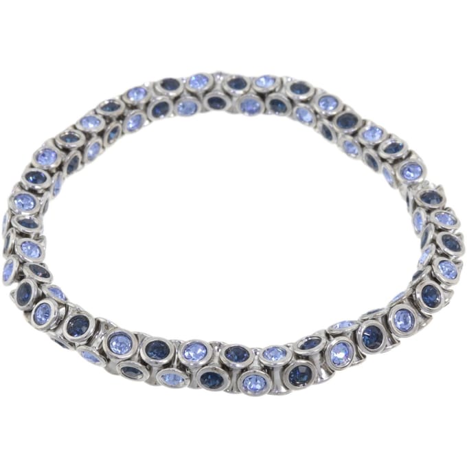 Behave - elastische armband - donker en lichtblauw - casual chic