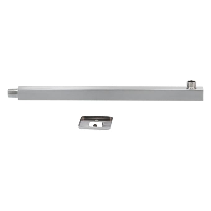 Bras de douche mural NPT1/2 Brossé Encastré Acier Inoxydable Barre d'extension de douche pour le bain gray